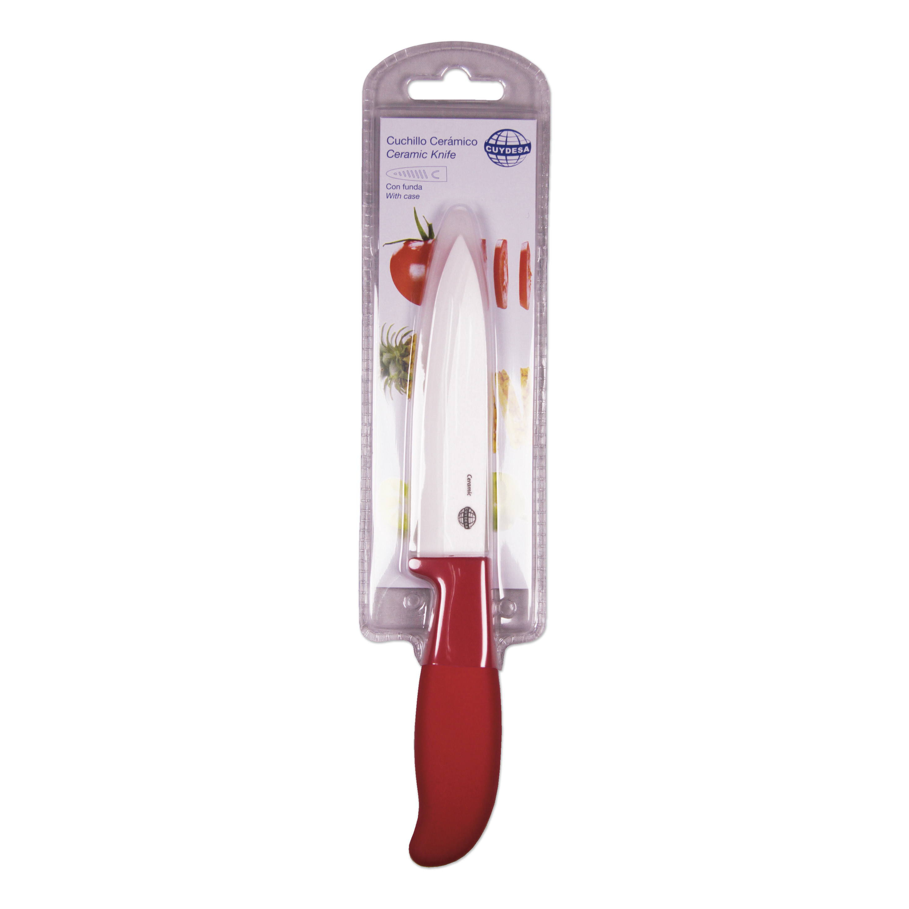 Mod. C51311 Cuchillo "Cerámico" con funda. Cocina [Blister 1 unidad]