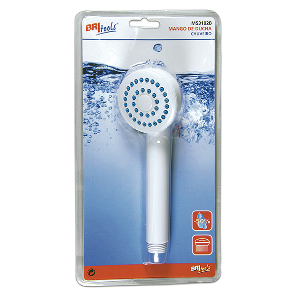 Mod. M53102B Mango Ducha. Blanco. Ø 60 mm [Blister 1 unidad]