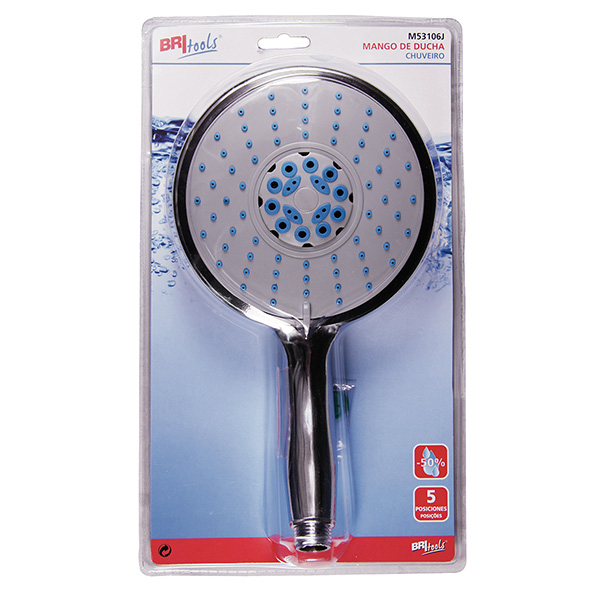 Mod. M53106J Mango Ducha. Cromado. Ø 150 mm [Blister 1 unidad]