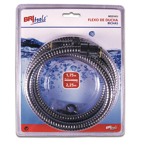 Mod. M53141J Flexo Ducha. Acero Inoxidable. 1,75 a 2,25 m [Blister 1 unidad]