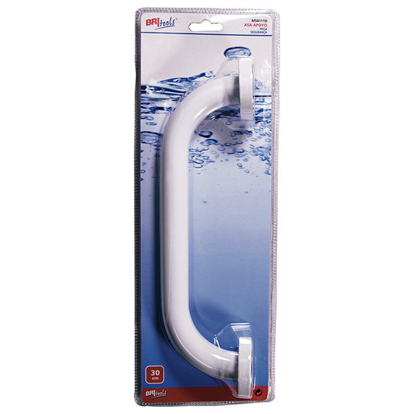 Mod. M54111D Asidero para Ducha. Lacado Blanco. Ø25 mm x 30 cm [Blister 1 unidad]