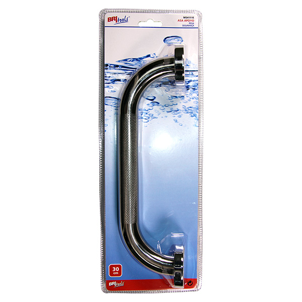 Mod. M54111E Asidero para Ducha. Antideslizante Inox. Ø25 mm x 30 cm [Blister 1 unidad]