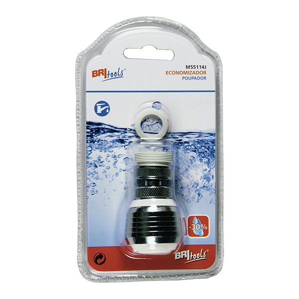 Mod. M55114J Aireador con Rotula. Cromado. M24x100 [Blister 1 unidad]