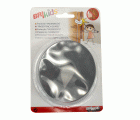 Mod. B2011-G Protector Salvadedos para puertas y ventanas. Gris. 100 x 100 x 20 mm [Blister 1 unidad]