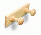 B3030-Y Perchero madera Pino. Roble. 220 x 55 mm. 2 pomos