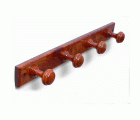 B3032-Z Perchero madera Pino. Sapeli. 480 x 55 mm. 4 pomos