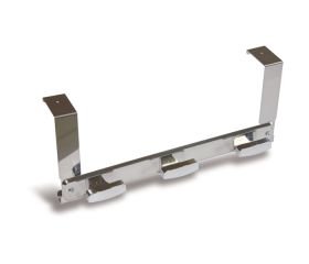 B3246-J Perchero para puerta Acero Inox. Cromado. 350 x 40 mm. 3 pomos