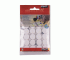 Mod. B4243-B Discos adhesivos de cierre téxtil Ø 18 mm. Blanco [Display 20 pares]