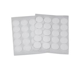 B4243-B Discos adhesivos de cierre téxtil Ø 18 mm. Blanco