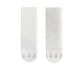 B4244-B Tiras adhesivas Cuelga-cuadros. Medianas 1,9x6,5 c. Blanco. 1,9 x 4 cm