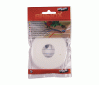 Mod. B4247-B Cinta de cierre téxtil doble cara 12mmx3m. Blanco [Blister 1 rollo]