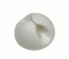 Mod. B4400-B Sujetacables redondo. Adhesivo. Blanco [Blister 6 unidades]