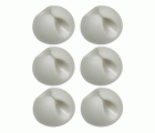 B4400-B Sujetacables redondo. Adhesivo. Blanco