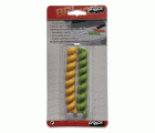 Mod. B4402-0 Sujetacables espiral. Verde-Naranja [Blister 2 unidades]