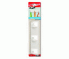 Mod. B5002-B Colgador 3 brazos adhesivo. Blanco. 175 x 40 mm [Blister 1 unidad]