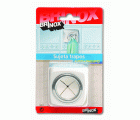 Mod. B5004-B Sujetatrapos. Blanco. 61 x 61 mm [Blister 1 unidad]