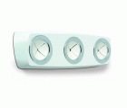 B5005-B Sujetatrapos. Blanco. 190 x 61 mm. Triple