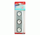 Mod. B5005-F Sujetatrapos. Cromado mate. 190 x 61 mm. Triple [Blister 1 unidad]