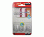 Mod. B5006-H Percha Visillos. Transparente. 17 x 25 mm [Blister 4 unidades]