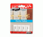 Mod. B5017-B Percha Visillos. Blanco. 19 x 27 mm [Blister 4 unidades]