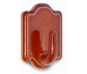 B5018-M Percha plástico. Cerámico marrón. 33 x 46 mm