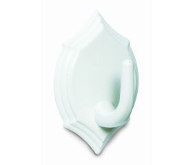 B5020-B Percha Escudo. Blanco. 34 x 48 mm