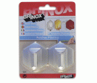Mod. B5021-Z Percha Hexagonal. Madera. 44 x 49 mm [Blister 2 unidades]