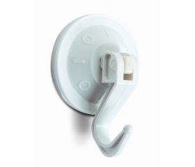 B5052-B Colgador articulado con Ventosa. Blanco. Ø 53 mm