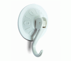 B5053-B Colgador articulado con Ventosa. Blanco. Ø 78 mm