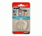 Mod. B5065-H Soporte multiuso. Transparente. 14 x 31 mm [Blister 5 unidades]