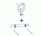 B5069-B Conjunto cuelga cuadros 4,4 cm. Blanco / Cincado