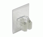 B5311-H Cuelga escobas plastico Removible. Transparente