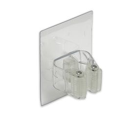 B5311-H Cuelga escobas plastico Removible. Transparente