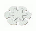 B6014-B Antideslizante Bañera. Blanco. 115 x 155 mm