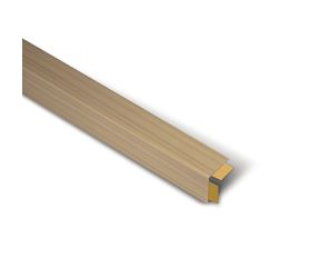 B6041-X Ángulo PVC 25x25mm. Long. 250 cm. Adhesivo. Madera Pino