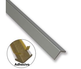 B6046-A Ángulo MDF 30x30mm. Long. 243 cm. Adhesivo. Aluminio
