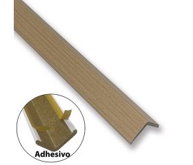 B6046-H Ángulo MDF 30x30mm. Long. 243 cm. Adhesivo. Haya
