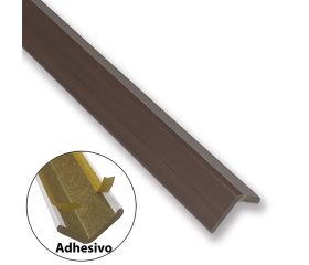 B6046-Z Ángulo MDF 30x30mm. Long. 243 cm. Adhesivo. Sapeli