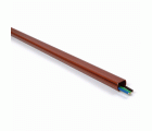 B6070-Z Canal instalaciones. Madera Oscura. 200 cm. Mediano