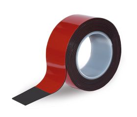 B6227-N Cinta Ahdesiva 2 caras Extra Fuerte. 19mm x 1,5m. Negro. 1,5 m. 19mm