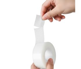 Mod. B6235-H Cinta nano adhesiva con malla 2 caras. 19mm x 2.5m. Transparente [Blister 1 rollo]