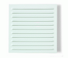 B7001-D Rejilla de Empotrar. Lacado Blanco. 16 x 16 cm