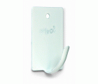 B7018-D Colgador Gancho largo. Lacado Blanco. 23 x 40 mm
