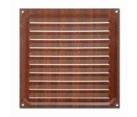 B7022-Z Rejilla de Ventilación. Madera Oscura. 15 x 15 cm
