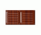 B7023-Z Rejilla de Ventilación. Madera Oscura. 10 x 20 cm