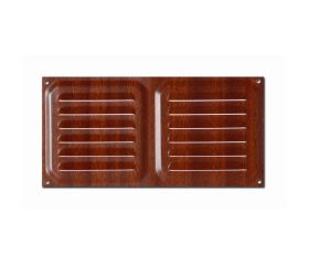 B7023-Z Rejilla de Ventilación. Madera Oscura. 10 x 20 cm