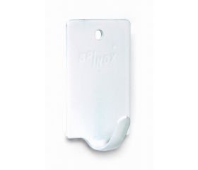 B7025-D Percha Pequeña adhesiva. Lacado Blanco. 20 x 30 mm