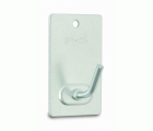 B7026-F Percha mediana adhesiva. Cromado mate. 26 x 43 mm