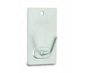 B7026-F Percha mediana adhesiva. Cromado mate. 26 x 43 mm