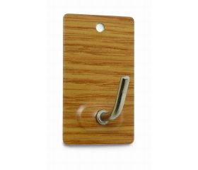 B7026-Z Percha mediana adhesiva. Madera. 26 x 43 mm